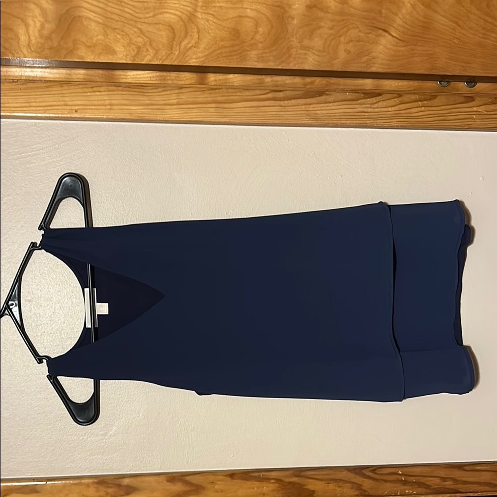 Michael Kors Collection Navy Tank Top